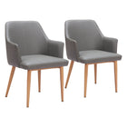 Zuo Wisom Dining Chair - Grey - Set of 2-Assembly required