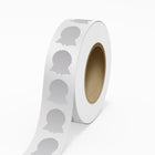 JAM Paper Outdoor Weatherproof Labels - Ribbon Shaped - 1 5/8 x 2 - Silver - 125 Labels/Roll-Colour: Silver Polyester | Make your mail stand out with colourful shipping address labels.