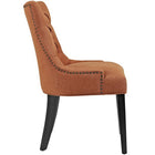 Modway Regent Tufted Fabric Dining Chair - Orange-Dense Foam Padding