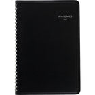 AT-A-GLANCE 2027 Weekly Appointment Book - 11" H x 8" W - Black - Bilingual-12 months: January 2027 - December 2027