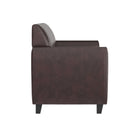 Flash Furniture HERCULES Diplomat Series Brown Leather Loveseat-Plush Seat and Back