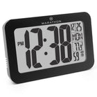 Marathon Atomic Wall Clock with 8 Time Zones - Black (CL030033BK)-Easy to read 4" high display
