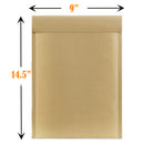 Vangoddy - #4 Enveloppes auto-scellantes rembourrées en nid d'abeille - 9,5 po l x 14,5 po L - Brun - Paquet de 100-Dimension Intérieure : 9 x 13 pouces