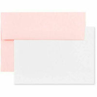 JAM Paper Blank Greeting Cards Set - A2 Size - 4.375" x 5.75" - Baby Pink - 25 Pack-Color: Light Baby Pink / Soft Pink 