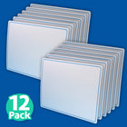 Flipside Products Two-Sided Dry Erase Learning Mat - 9" x 12" - Letters & Numbers - Pack of 12-Enjoy the flexibility of a double-sided dry erase surface that works for both number and letter practice