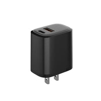 Evry 20W USB-A & USB-C Wall Charger - Black-20W fast charging
