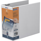 Reliure de présentation Davis Group à anneaux en D et insertion rapide, 5 po, blanche-Reliure personnalisable à superposition, blanche, contient 1000 feuilles de papier, pour papier de format 8.5  pox11