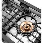 Fotile - Plaque de cuisson à gaz en acier inoxydable Tri-Ring Series - 36 po-Système d'allumage rapide