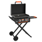 Blackstone OTG 22" Blackout Omnivore Flex-Fold Griddle-Omnivore Griddle Plate Technology: Quicker preheat and recovery times, even heat distribution, and higher fuel efficiency, with built-in wind guards to keep the hot air in and the cool air out.