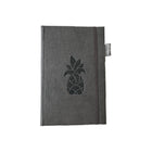 Wamaco Pineapple Mindful Collection Set - Hard Cover Fushia Journal, Be Happy Glass with Lid and Straw, Pen-Professional and Fun – This bundle makes a great gift for everyone while remaining vibrant, fun and elegant.