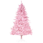 HOMCOM 5' Artificial Christmas Tree with Automatic Open - Pink-Pink colour create sweet atmosphere for ladies 
