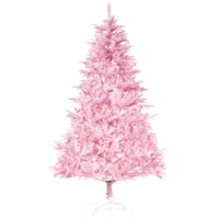 HOMCOM 5' Artificial Christmas Tree with Automatic Open - Pink-Pink colour create sweet atmosphere for ladies 