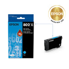 Epson T802 Ink Cartridge - High Capacity - Cyan-Worry-free handling - smudge, fade and water resistant prints 