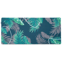 ONEofZERO Grand sous main premium - antidérapant fond en caoutchouc -  Lush Nightshade blue-Bords Cousus Serrés : Pour une durabilité accrue et pour réduire l'effilochage au fil du temps 