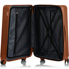 CHAMPS Luggage Iconic II 3-Piece Hardside 8-Wheeled Expandable Luggage Set - Rose Gold-Expansion on all 3 pcs