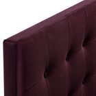Modway Emily Stain-Resistant Performance Velvet Full Size Headboard - Mulberry-7