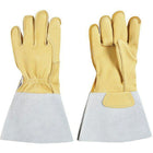 SCN Industrial Grain Cowhide Welding Gloves - Large - 2 Pack-Leather Palm Type Grain Cowhide