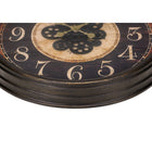 Monarch Specialties Clocks 24" Round Wall Clock - Brown Traditional-Perfect for indoor use only and no assembly required, simply insert 3 AA batteries (not included), hang it up and enjoy the instant transformation in the space