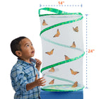 Insect Lore Butterfly Pavilion Growing Kit -The Butterfly Pavilion Habitat is a reusable, 2-foot tall cylindrical mesh container perfect for up close butterfly viewing