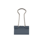 JAM Paper Colourful Binder Clips - Small - 3/4" - Grey - 25 Pack -Size: .75 inch (19mm) | Easily spring back into shape when removed