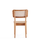 Manhattan Comfort Giverny 18.11" Industry Chic Dining Chair - Nature - Set of 4-Delivered to you Fully Assembled! No Assembly Required