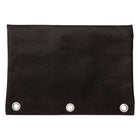 Pep Rally 3 Ring Mesh Pouch - Black-Exterior mesh zipper pocket for easy access