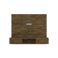 Manhattan Comfort Vernon 62.99" Mid-Century Modern Floating Entertainment Center - Rustic Brown-Mid-Century Modern Wall Mounted Theater Center for Living Room and Bedroom use