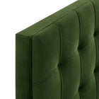 Modway Lily Stain-Resistant Performance Velvet King Size Headboard - Moss Green-Assembly Required