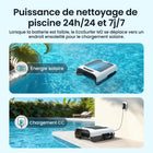 Aiper - Écosurfeur M2 Skimmer robotisé automatique à énergie solaire avec prise en charge APP, évitement intelligent des obstacles-Le filtre ultrafin DebrisGuard  de 150 μm empêche les fuites de débris