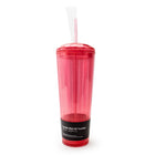 Sully - Gobelet à double paroi AS avec dessus en forme de dôme nervurée - 765 mL - Rose-La construction à double paroi élimine la transpiration de la paroi extérieure causée par les liquides froids