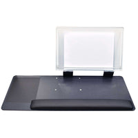 Intekview Ideal Keyboard Tray - 25" x 10" - Left-Handed - Copy Holder-Lever-free height adjustment