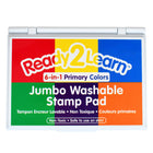Ready 2 Learn Jumbo Washable Stamp Pad - 6-in-1 - 2 Pack-Create vivid images: The high-quality ink provides sharp images when stamped. Use it to decorate posters, signs, notebooks and so much more!