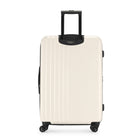 Bugatti The Classic Large Hardside Luggage - Egret-The interior is thoughtfully designed with a dividing panel, practical mesh pockets, and tightening straps, ensuring your personal items are well-organized and securely fastened