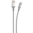 Scosche USB-A to Lightning Braided Cable - 4 Ft - Silver-Optimized For Outdoors - This Heavy-Duty Lightning Usb 2.0 Cable Has Been Built And Tested To Endure The Rigors Of The Outdoors