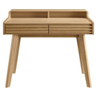 Modway Render 39.5" Writing Desk - Oak-Tapered Wood Legs