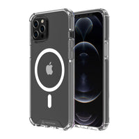 AXS PROShield Drop-tested MagSafe Compatible Clear Case for Apple iPhone 12/12 Pro - Black-Reinforced Corners maximize shock absorption