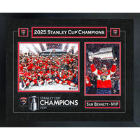 Sam Bennett Florida Panthers 2025 Stanley Cup Champions - Framed Print - 22" x 18"-Premium virtual frames
