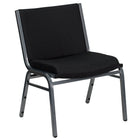 Flash Furniture – Chaise empilable HERCULES Big and Tall extralarge en tissu noir, capacité de 1000 lb (XU60555BK)-Style contemporain