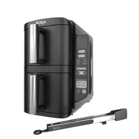 Ninja DoubleStack 8 QT & 2-Basket Air Fryer-Space saving stacked design lets you cook double the food in nearly half the space.