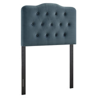Modway Annabel Stain-Resistant Performance Velvet Twin Headboard - Cadet Blue-Stain-Resistant Performance Velvet