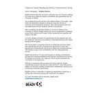 Classroom Ready English Reading & Writing Comprehension Workbook & Study Guide - Grade 9 - Ontario Edition-Skills Based Assessments and Reporting: To check student understanding and provide review opportunities before a formal assessment. Answer key provided