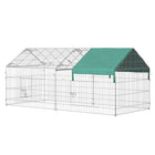 PawHut - Enclos extérieur en métal pour petits animaux, vert-Plusieurs points d'entrée offrent un accès pratique à l'intérieur 