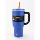 Sully Double Wall Stainless Steel Tumbler with Straw - 1020mL - Blue-Double walled