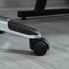 HOMCOM - Chaise de jeu style voiture de course en cuir PU avec accoudoirs relevables - bleu-Matériau : Faux cuir, PVC, nylon