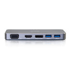 C2G - USB-C 7-en-1 station d’accueil MST à double écran-Alimentation USB-C de 60W pour supporter les écrans et appareils connectés