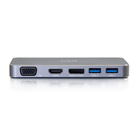 C2G - USB-C 7-en-1 station d’accueil MST à double écran-Alimentation USB-C de 60W pour supporter les écrans et appareils connectés