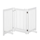 PawHut - Barrière intérieure en bois autoportante, pliable-Conception multifonctionnelle, peut servir de barrière pour animaux de compagnie ou de séparateur de pièce 