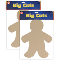Hygloss - Découpes en papier cartonné en forme de personnes aux couleurs multiculturelles - 16 po Me Kid - 2 paquets de 24-Célébrez la diversité avec ces formes d'enfants multiculturelles