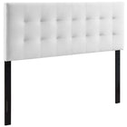 Modway Lily Biscuit Tufted Performance Velvet King Headboard - White-Luxurious Modern King Headboard