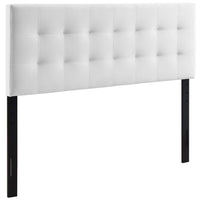 Modway Lily Biscuit Tufted Performance Velvet King Headboard - White-Luxurious Modern King Headboard